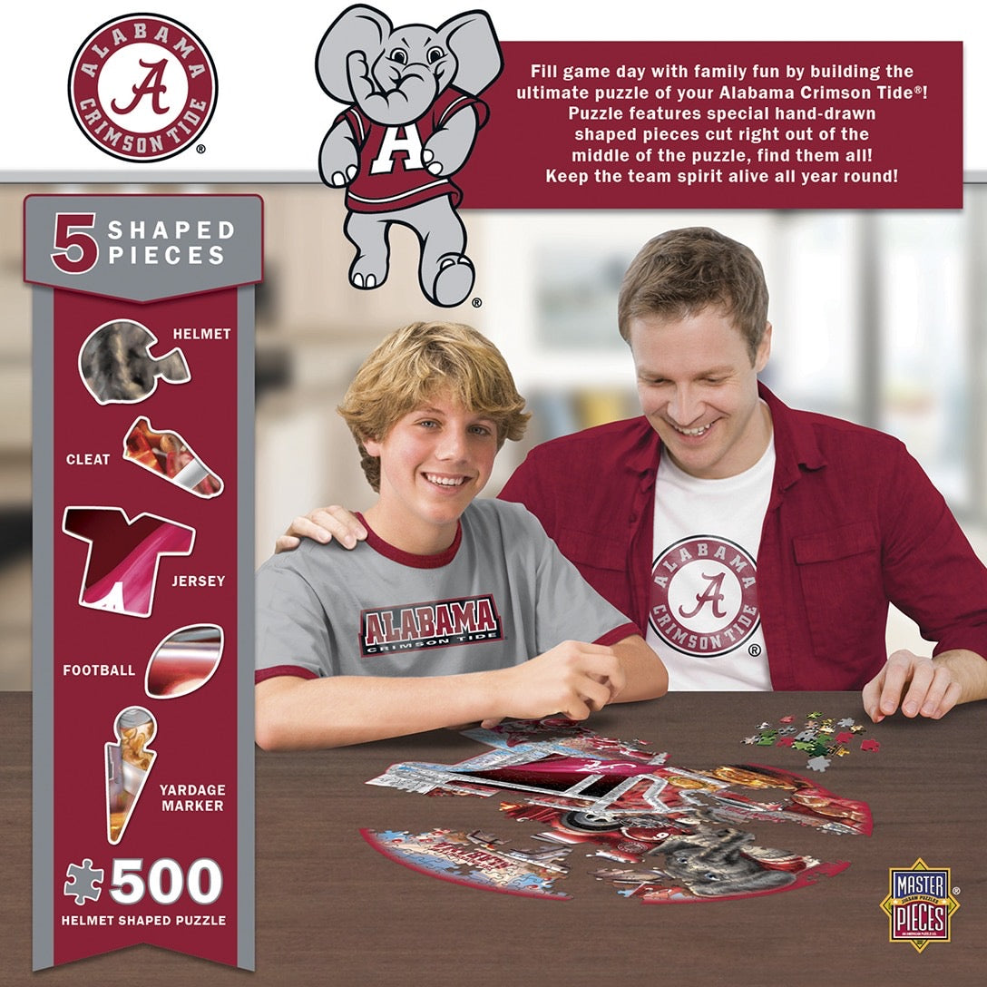 Alabama 500pc Helmet Shaped Puzzle