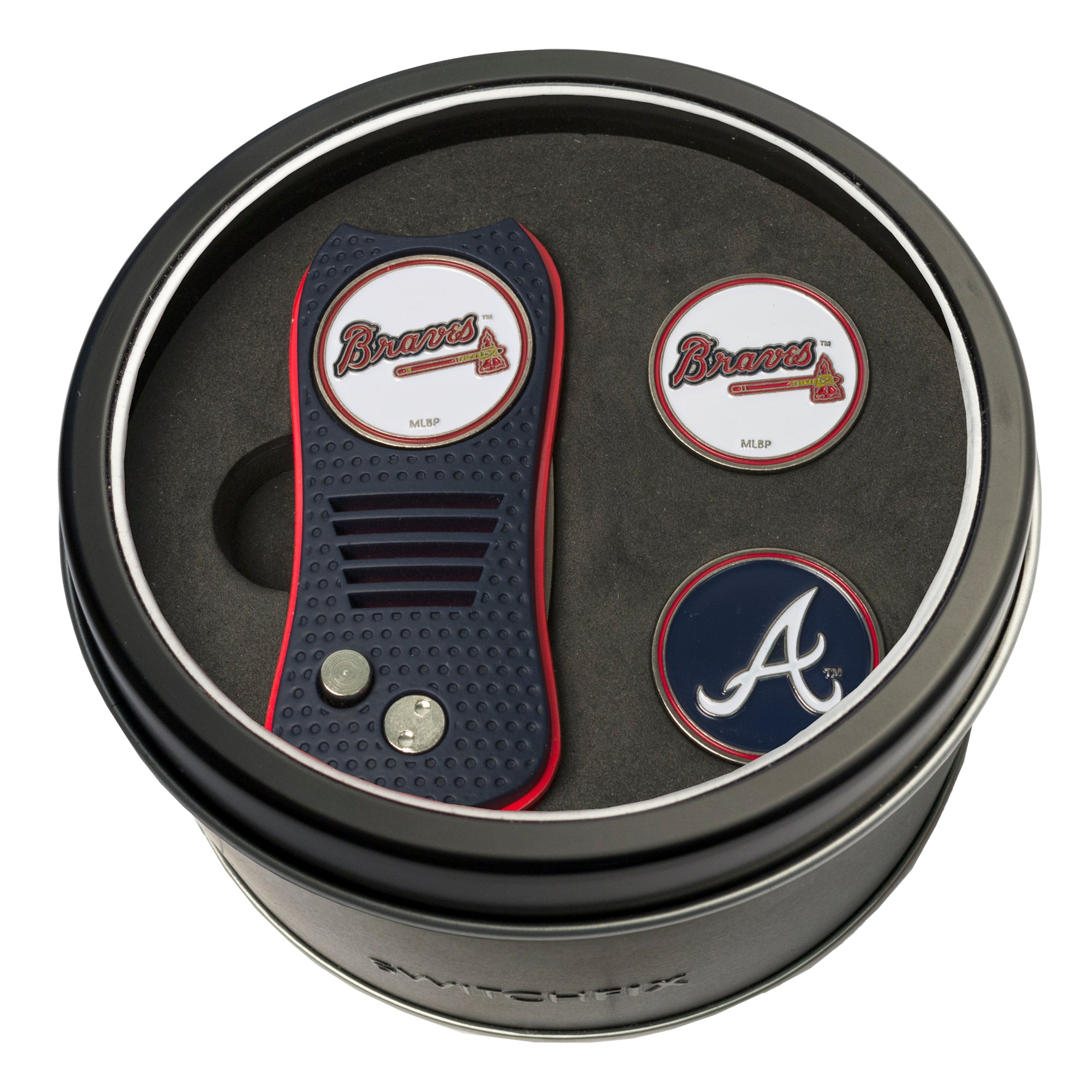 ATLANTA BRAVES SWITCH MARKERS TIN