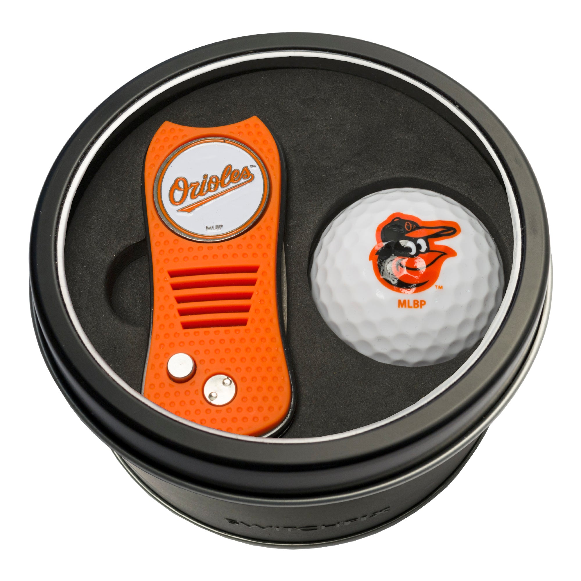 BALTIMORE ORIOLES SWITCH BALL TIN