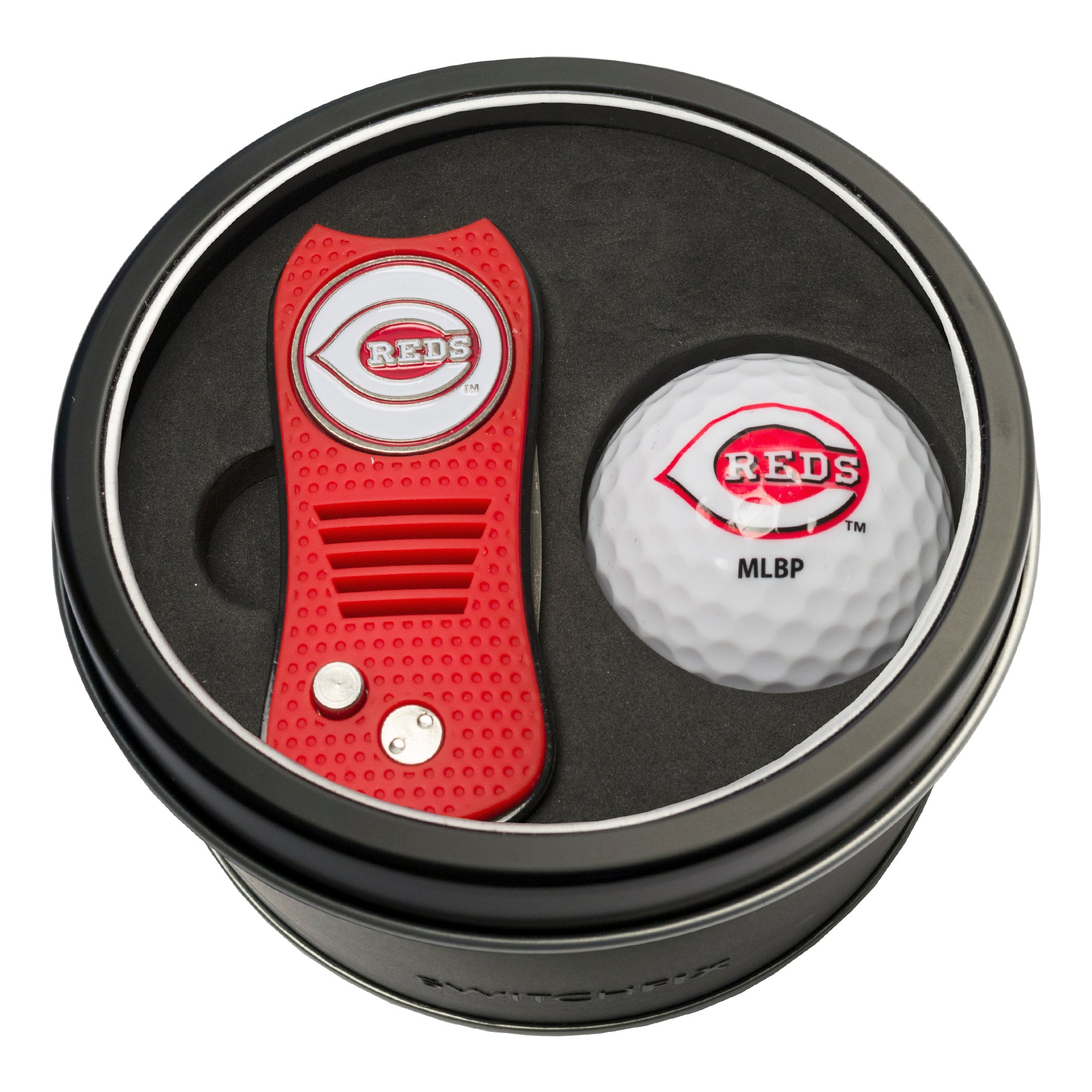 CINCINNATI REDS SWITCH BALL TIN