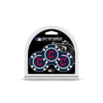 CLEVELAND INDIANS WS 3 PK GOLF CHIP