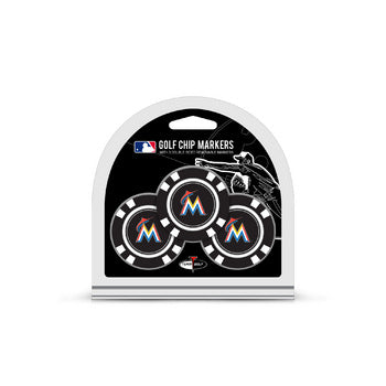 MIAMI MARLINS 3 PK GOLF CHIP