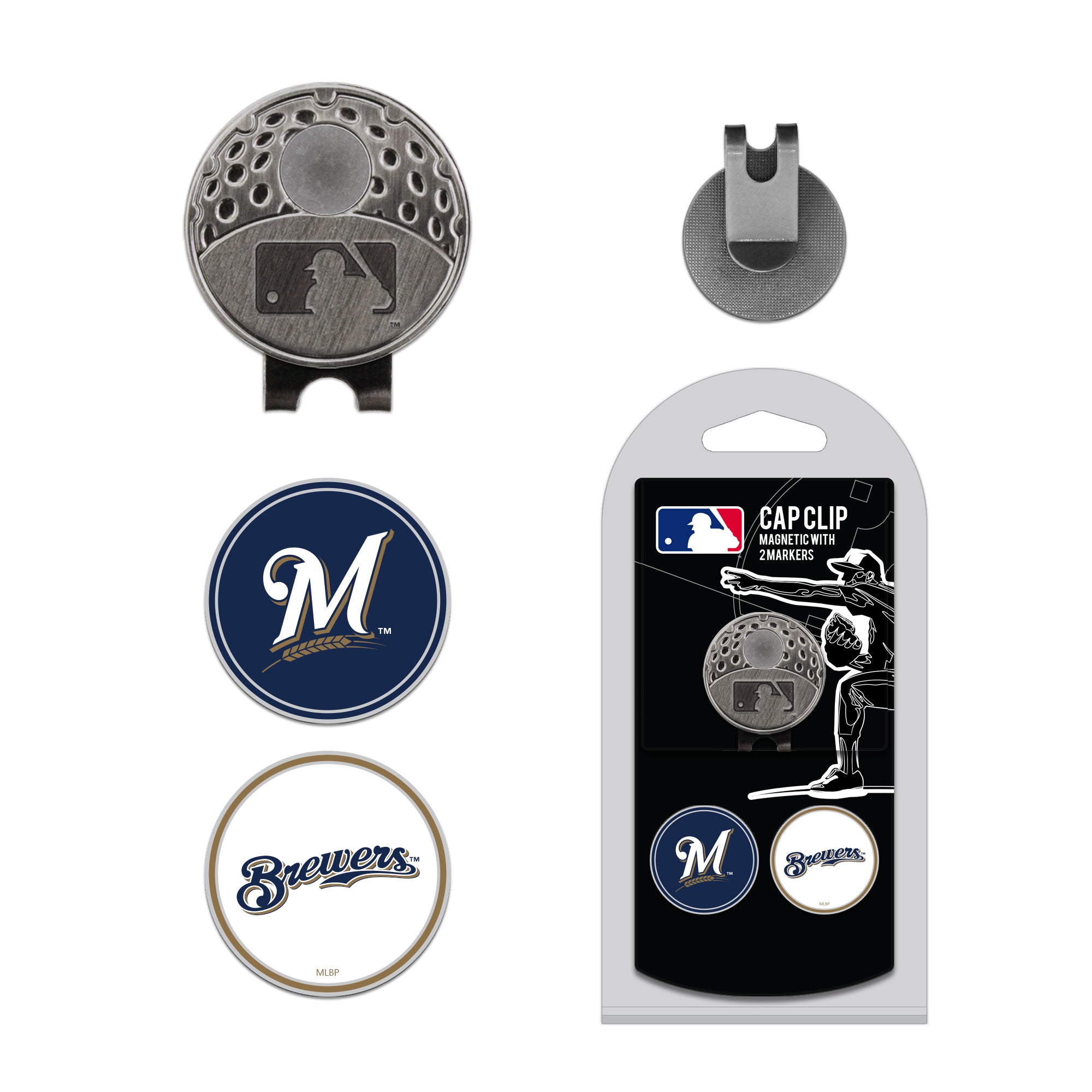 MILWAUKEE BREWERS 2 MKR CAP CLIP