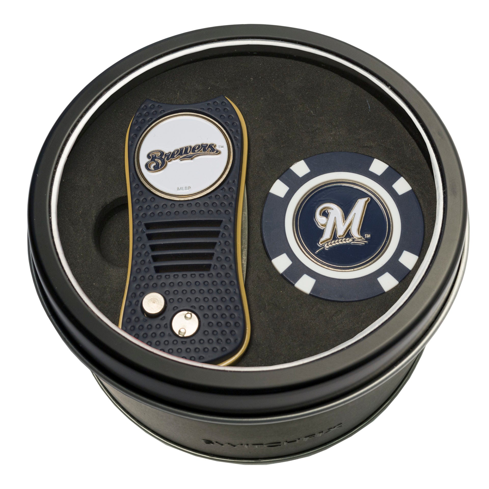 MILWAUKEE BREWERS SWITCH CHIP TIN