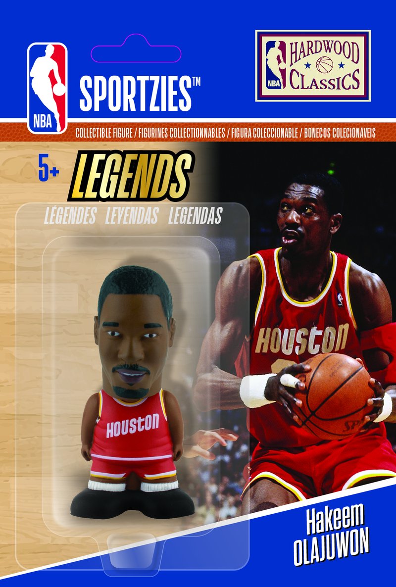 NBA Houston Rockets Hakeem Olajuwon Sportzies Collectible Figurine