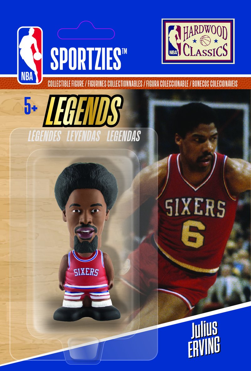 NBA Philadelphia 76ers Sportzies Julius Erving Collectible Figurine