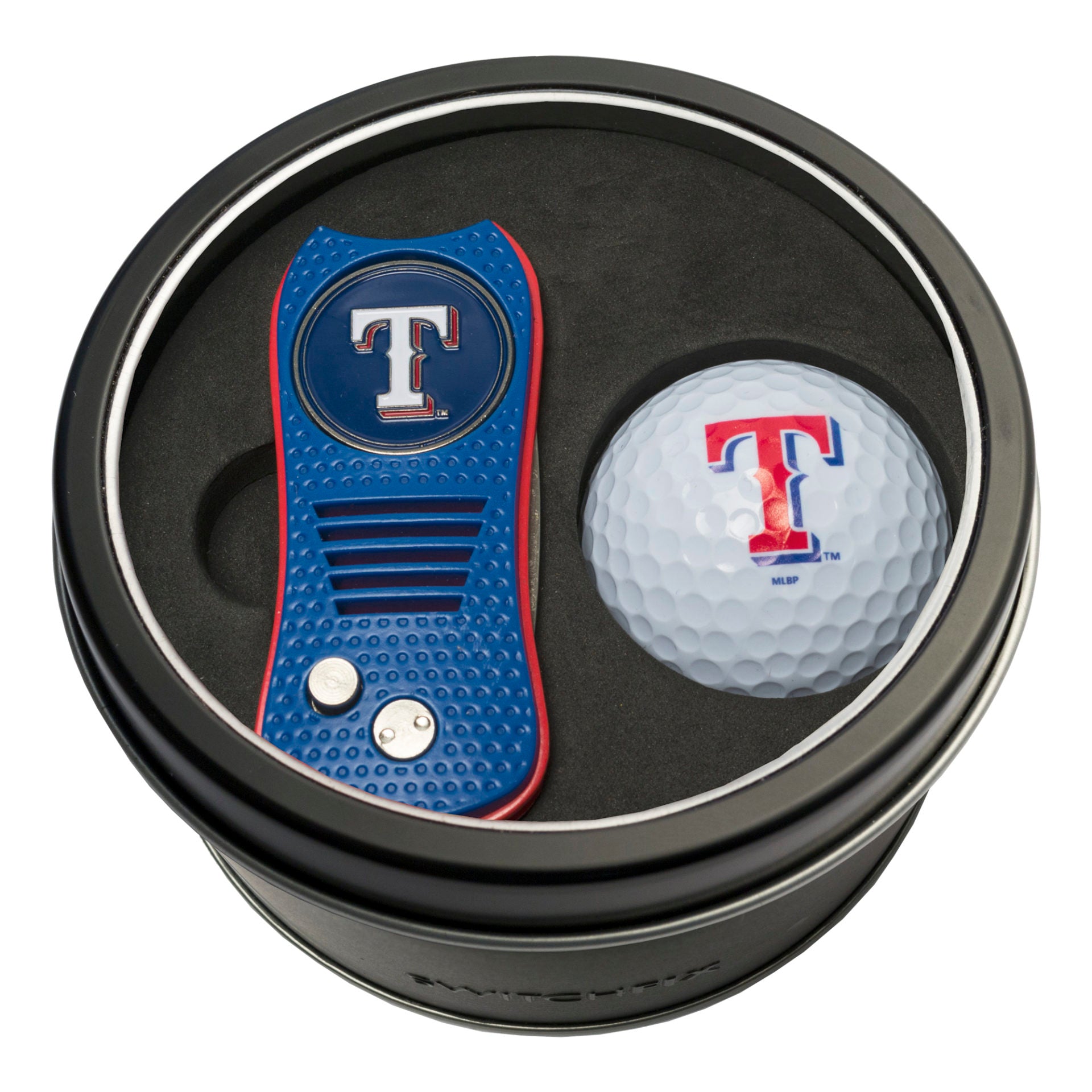 TEXAS RANGERS SWITCH BALL TIN