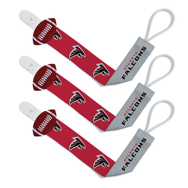 Atlanta Falcons Pacifier Clips 3-Pack