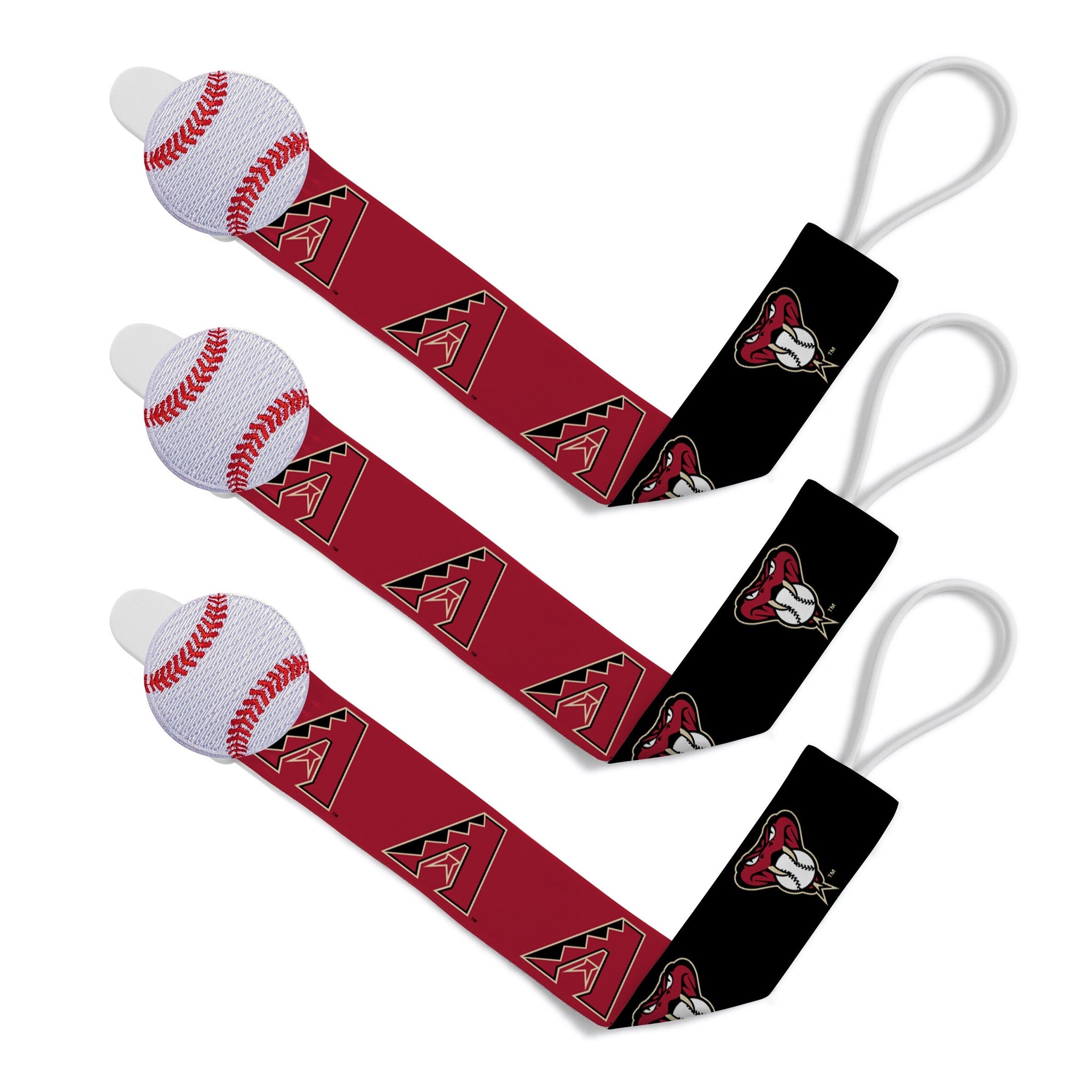 Arizona Diamondbacks Pacifier Clips 3-Pack