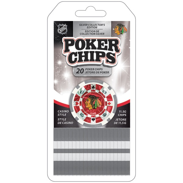 Chicago Blackhawks Poker Chips 20pc