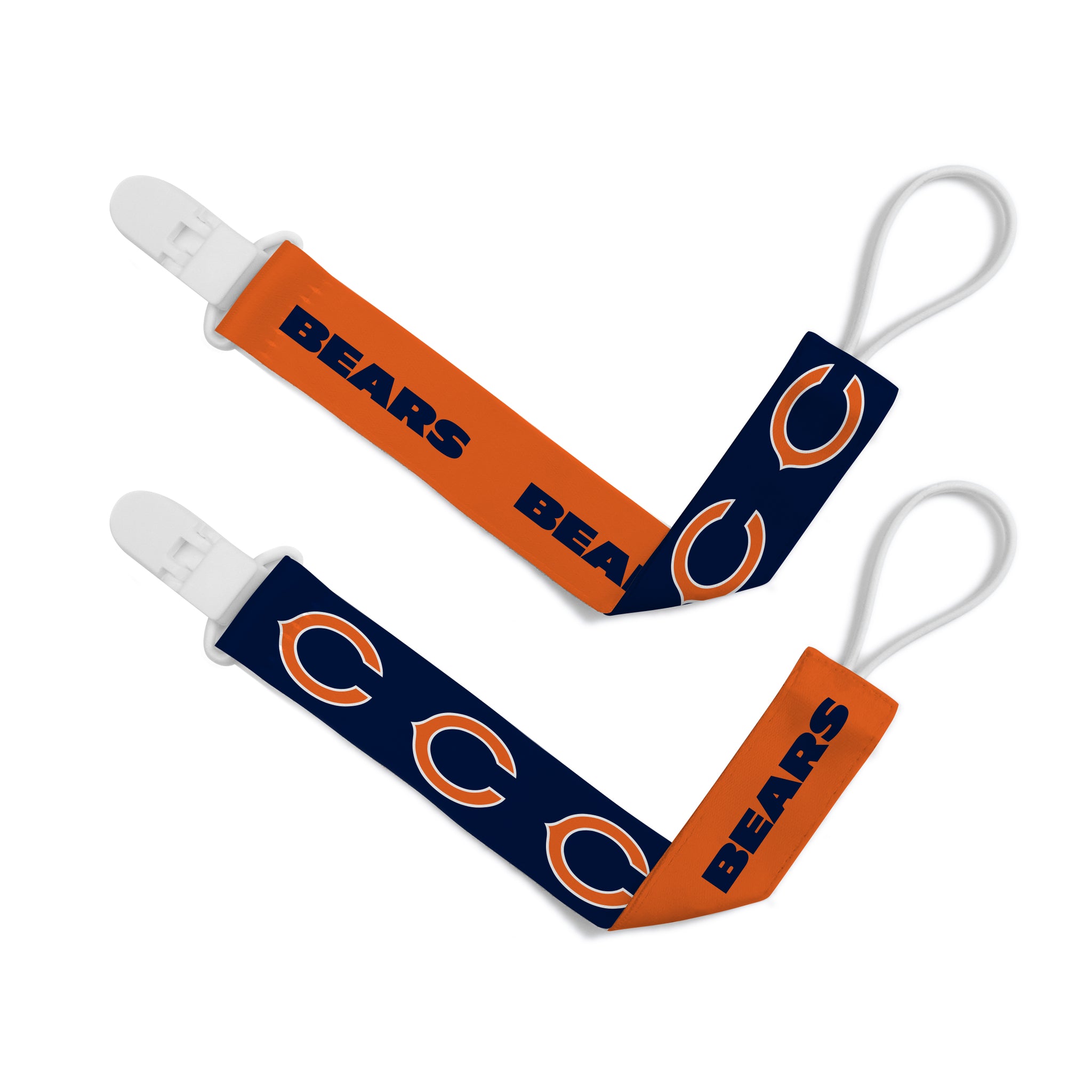 Chicago Bears Pacifier Clips 2-Pack