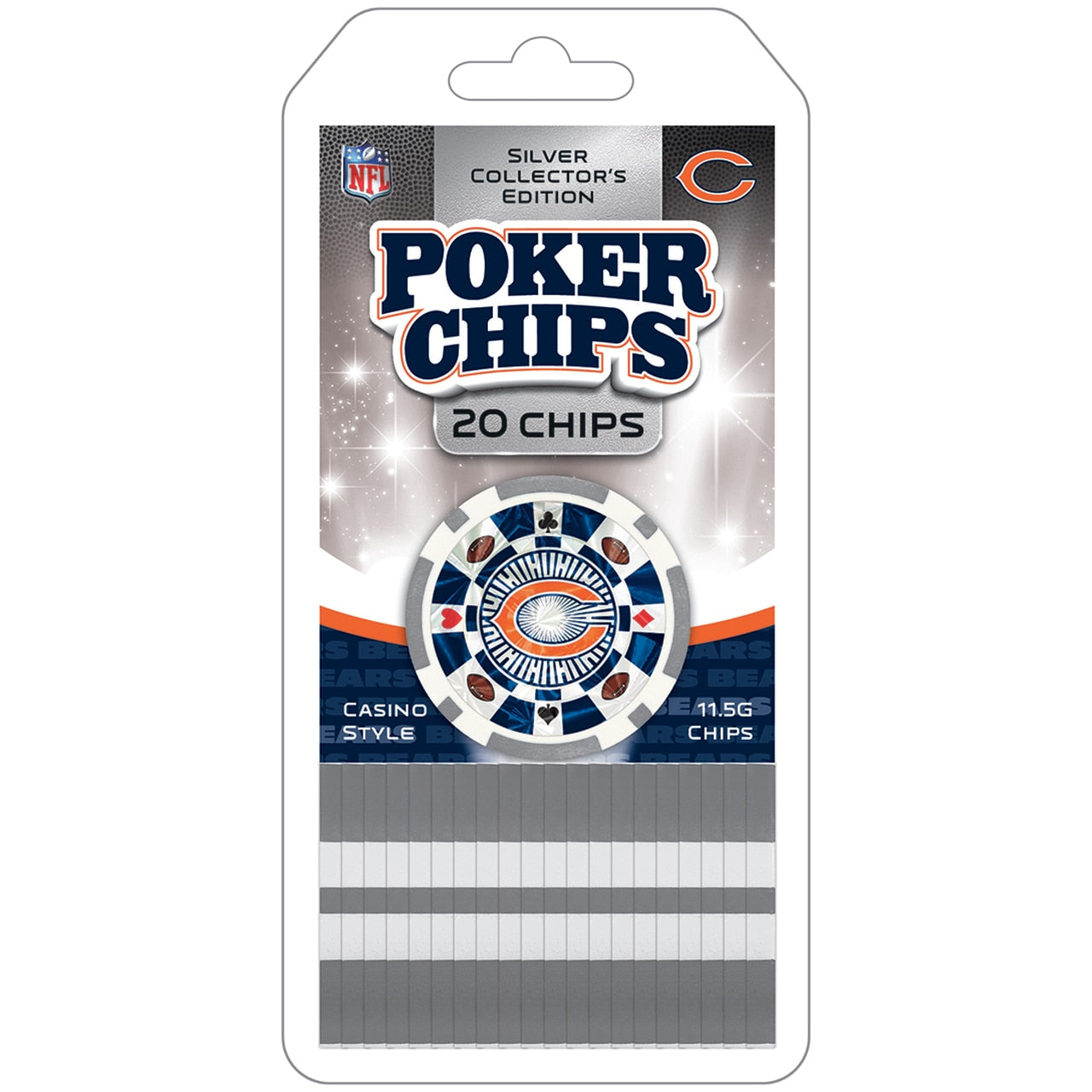 Chicago Bears Poker Chips 20pc