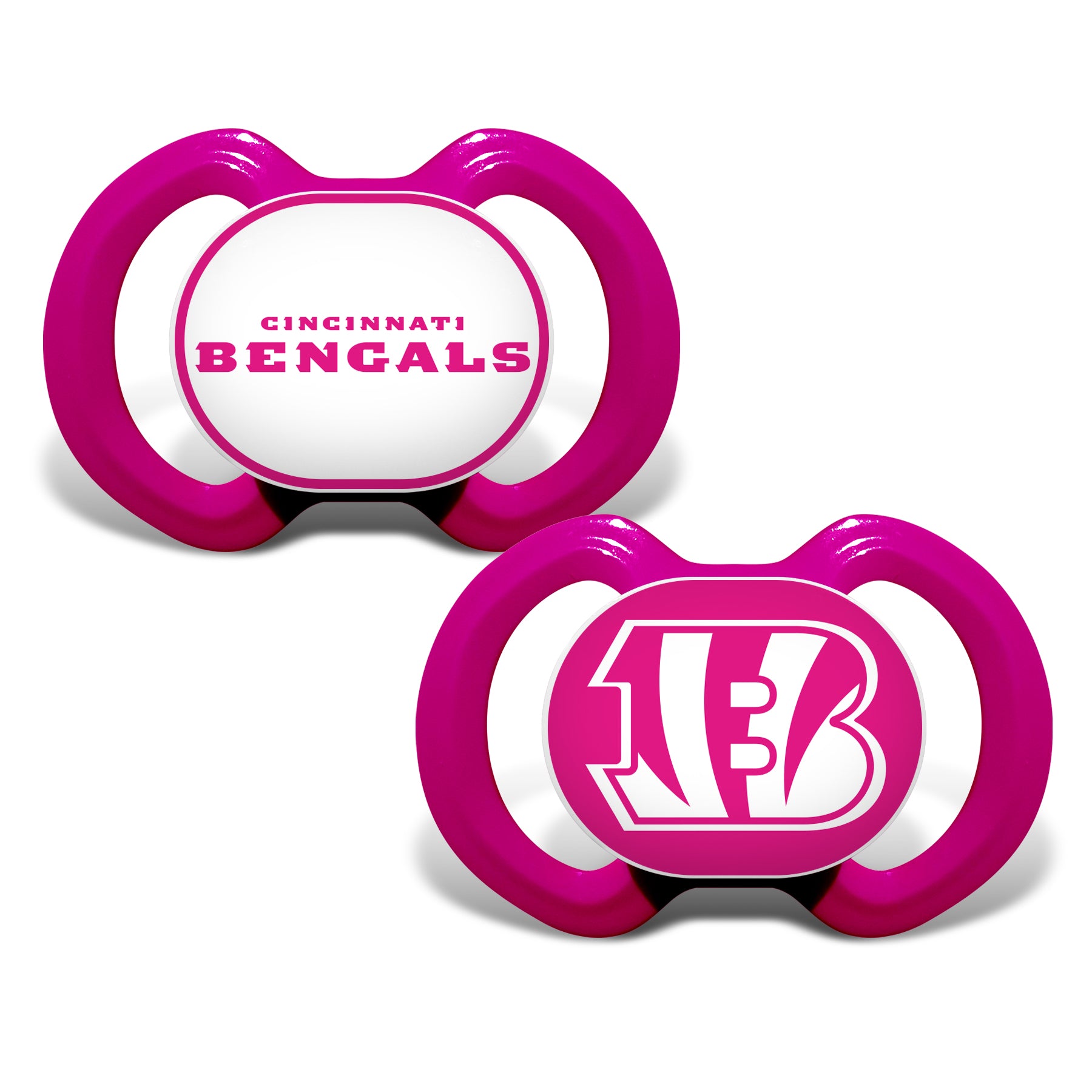 Cincinnati Bengals Pacifier 2-Pack - Pink