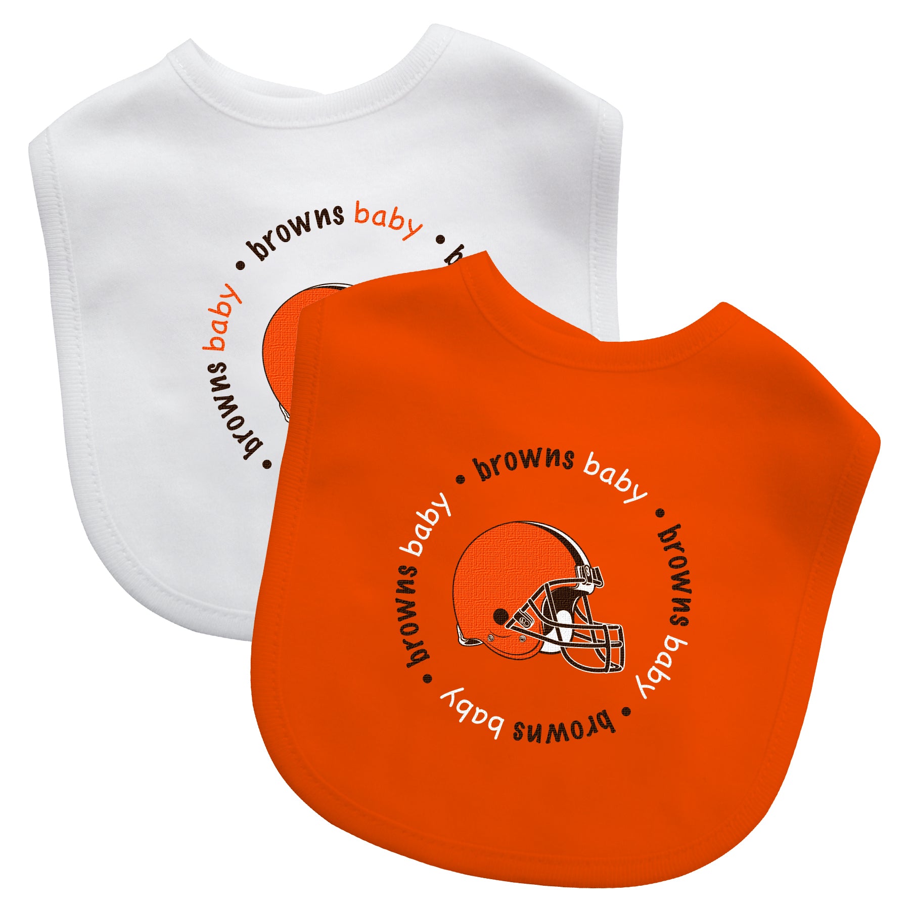 Cleveland Browns Baby Bibs 2-Pack