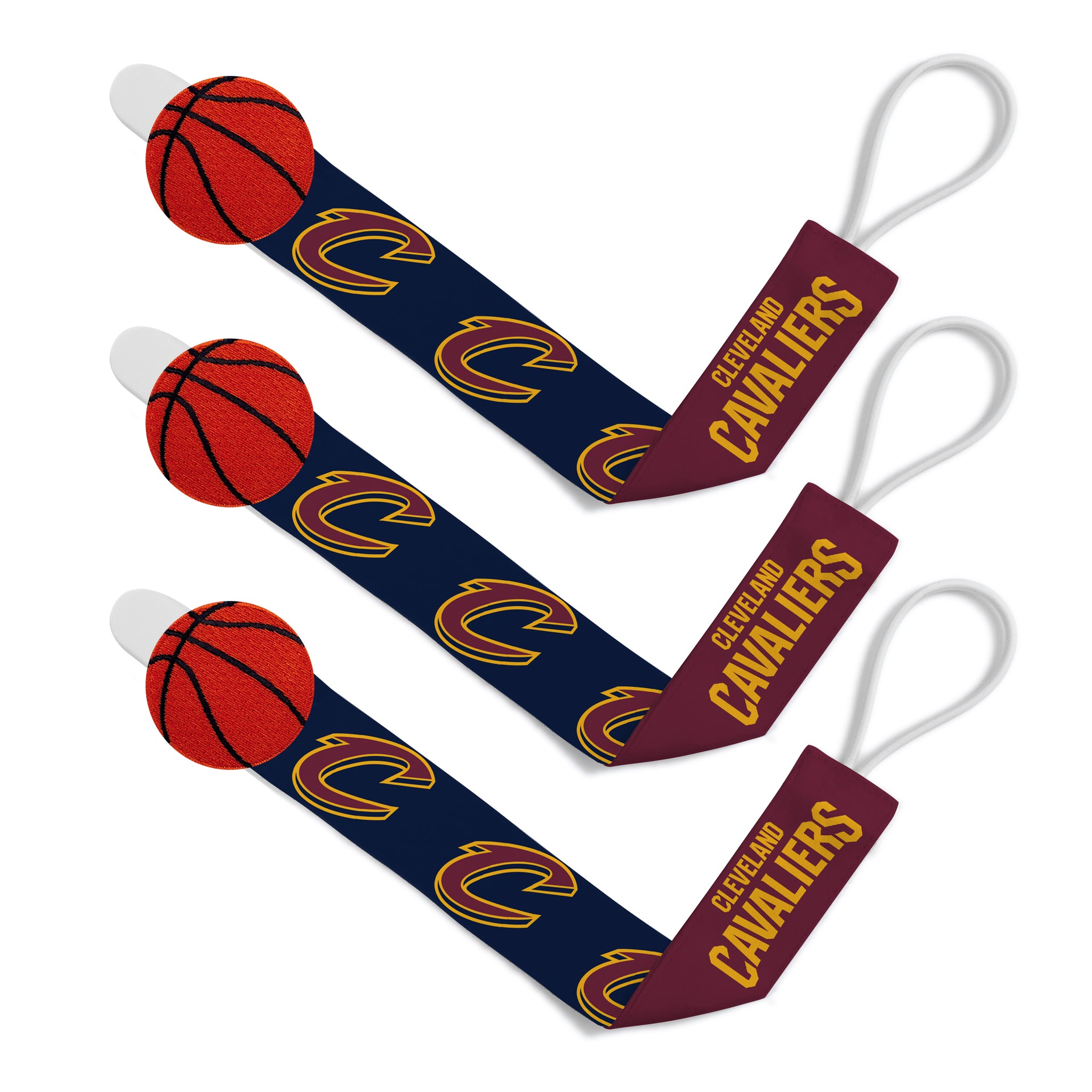 Cleveland Cavaliers Pacifier Clips 3-Pack