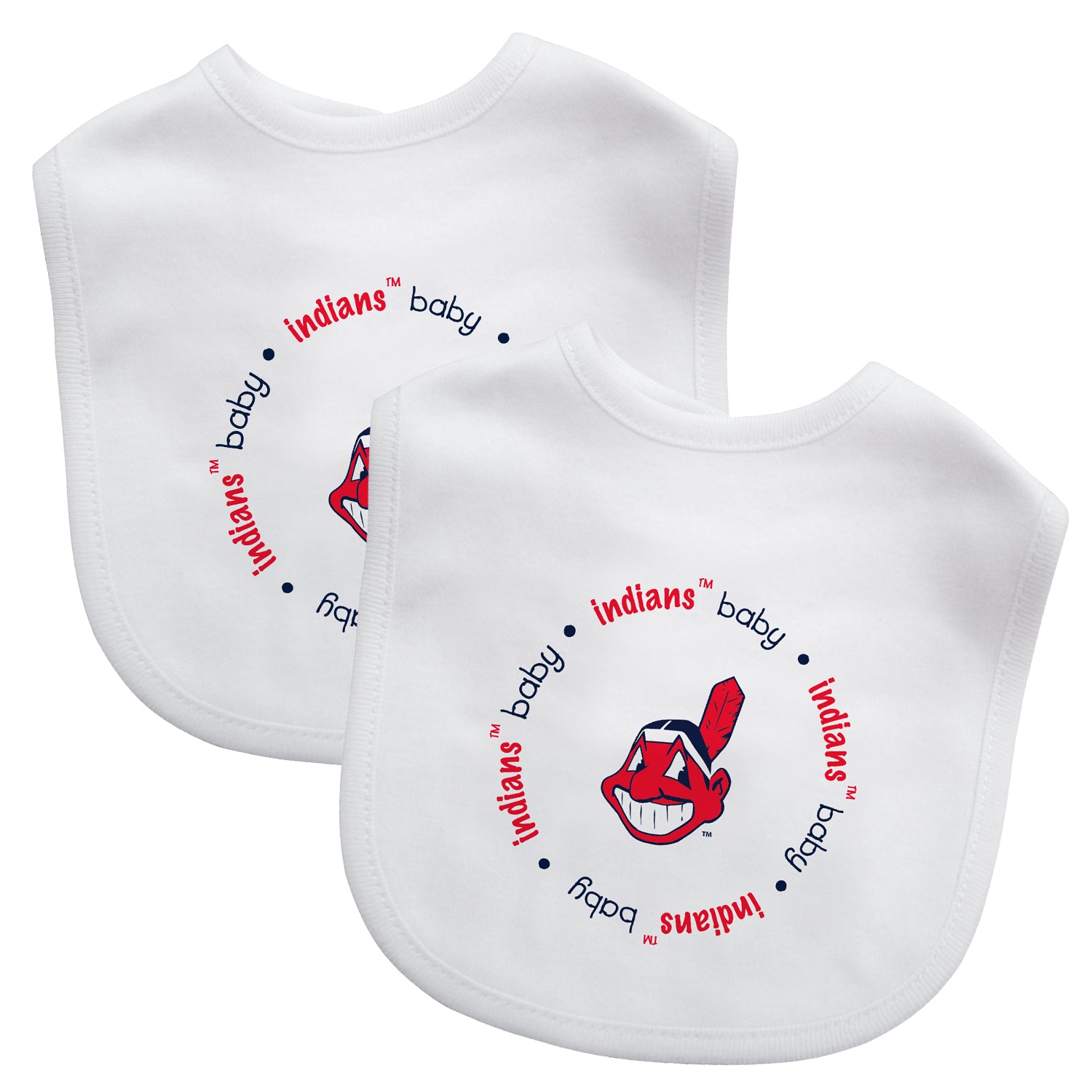 Cleveland Indians Baby Bibs 2-Pack