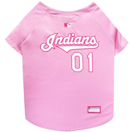 CLEVELAND INDIANS PINK JERSEY