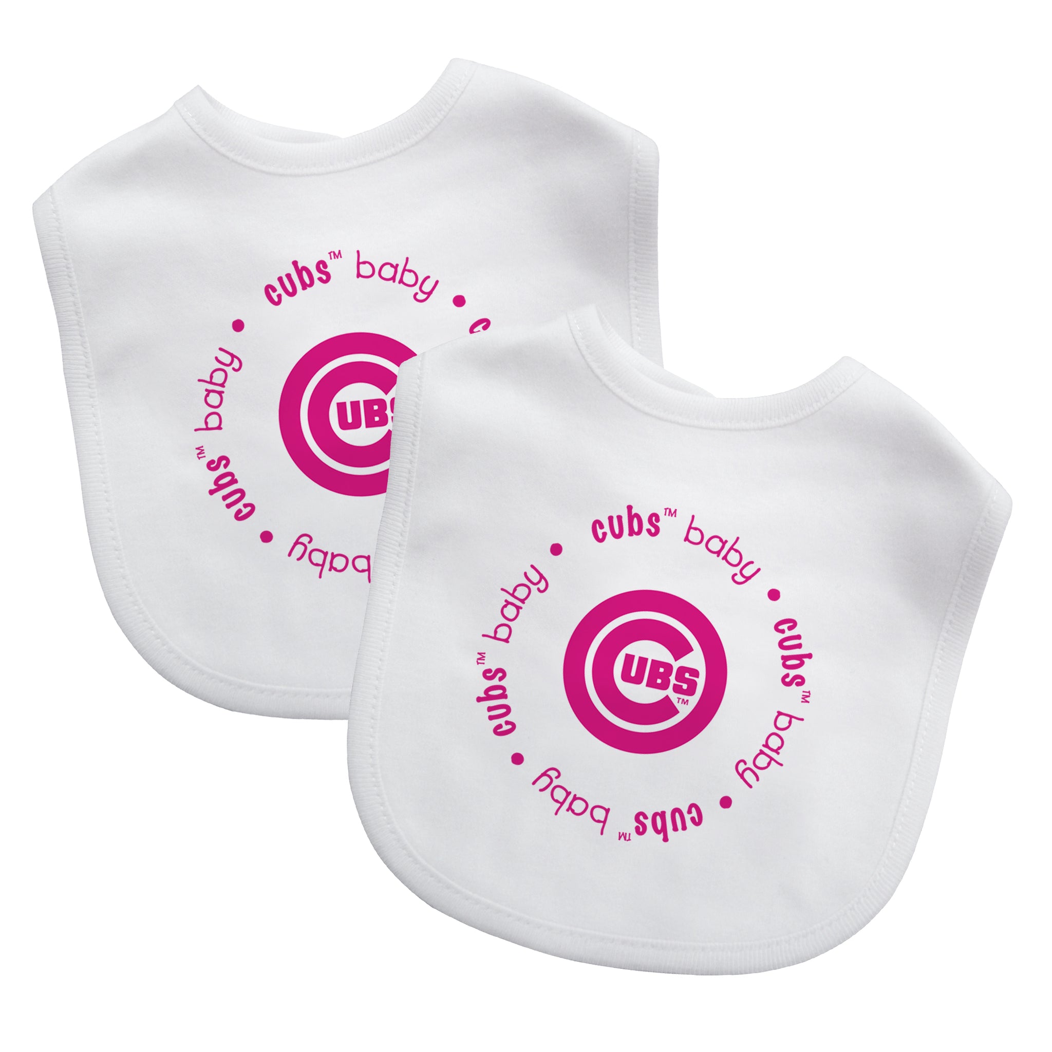 Chicago Cubs Baby Bibs 2-Pack - Pink