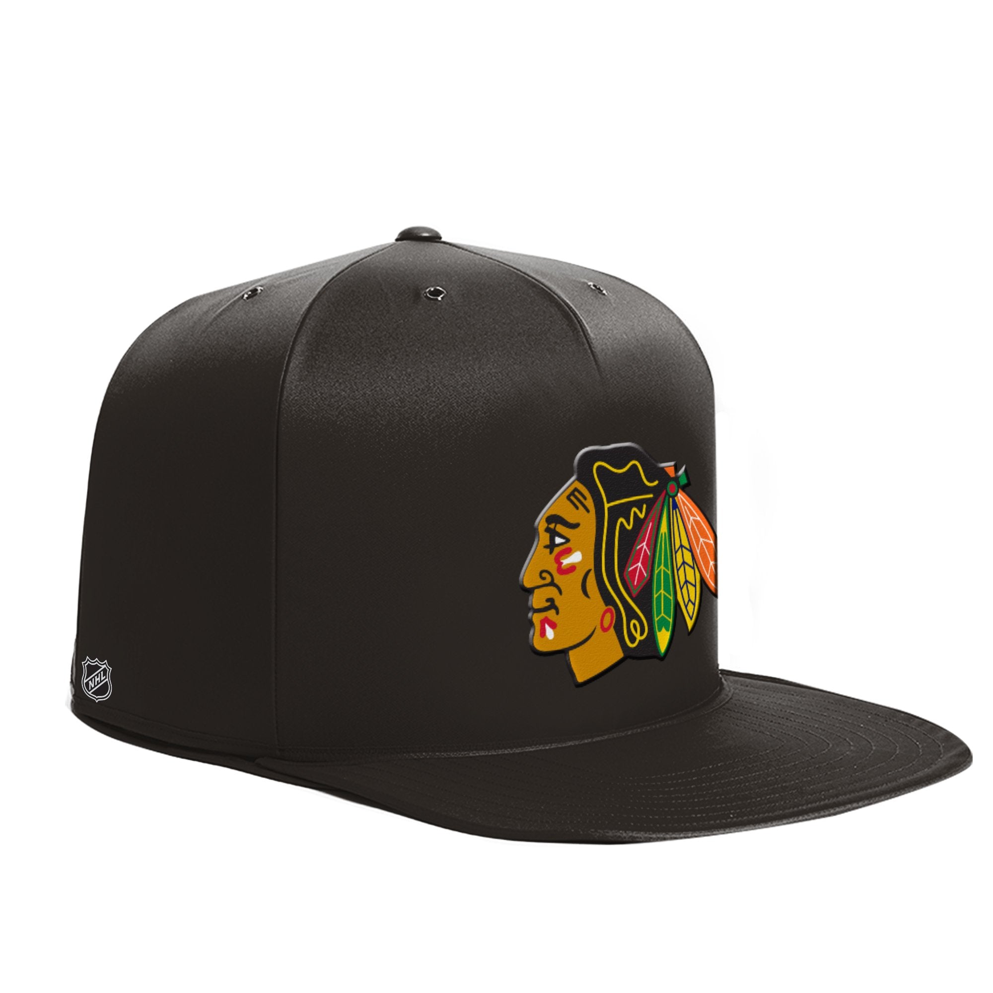 Black Chicago Blackhawks Plush Pet Nap Cap