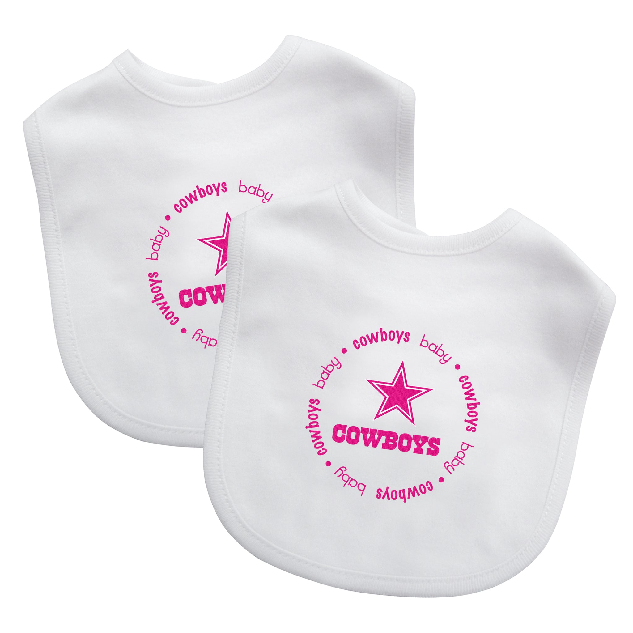 Dallas Cowboys Baby Bibs 2-Pack - Pink