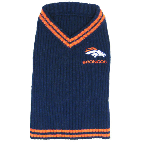 DENVER BRONCOS V-NECK SWEATER