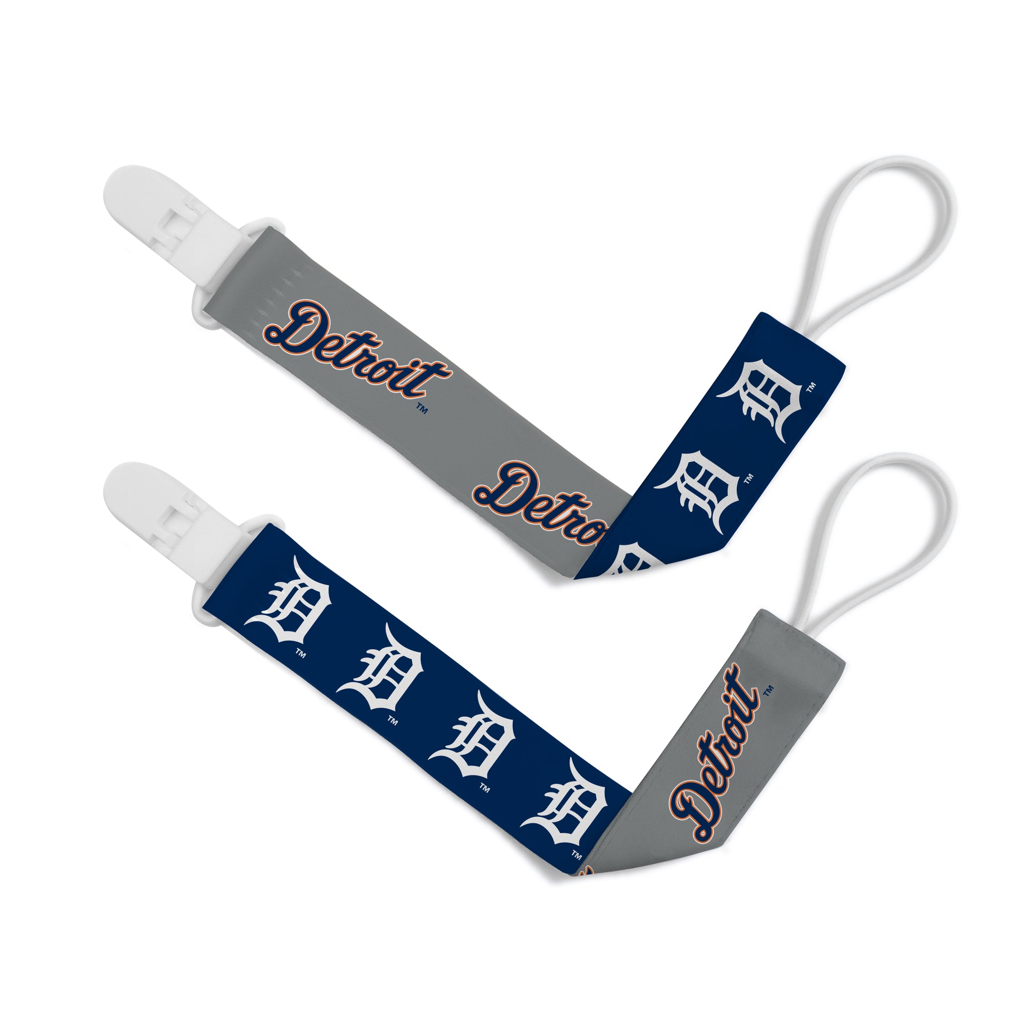 Detroit Tigers Pacifier Clips 2-Pack