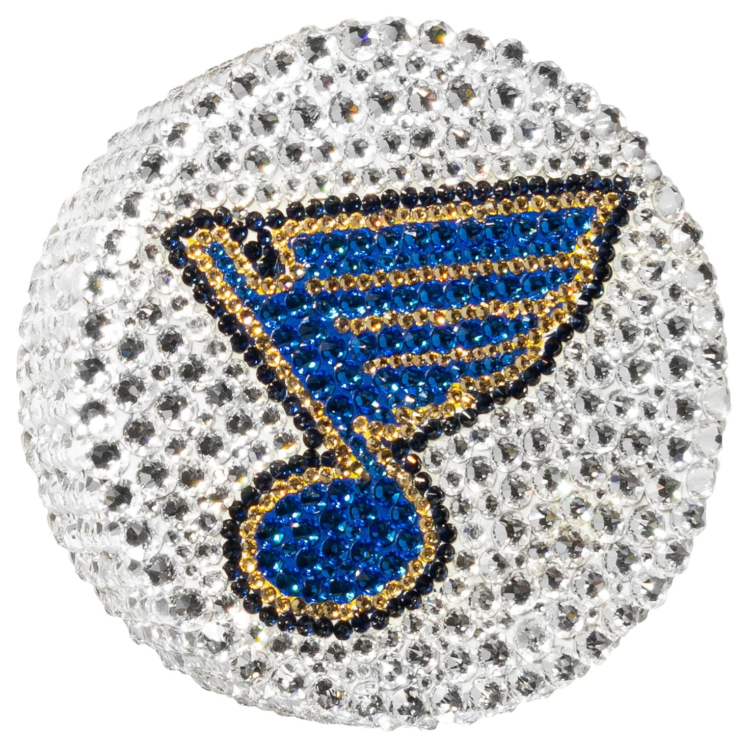 St Louis Blues Crystal Hockey Puck