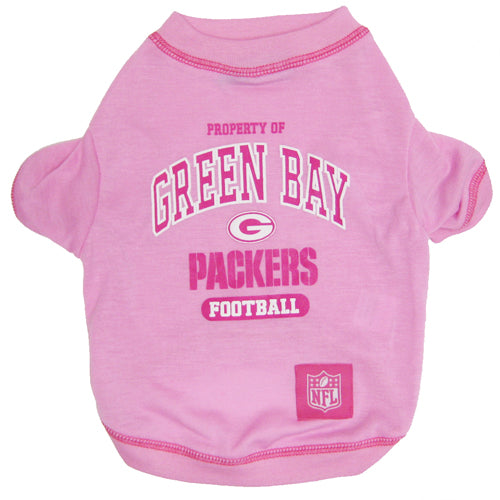 GREEN BAY PACKERS PINK TEE SHIRT