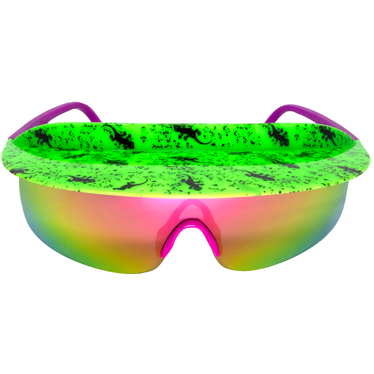 Gecko Hawaii Green Visor Sunglasses