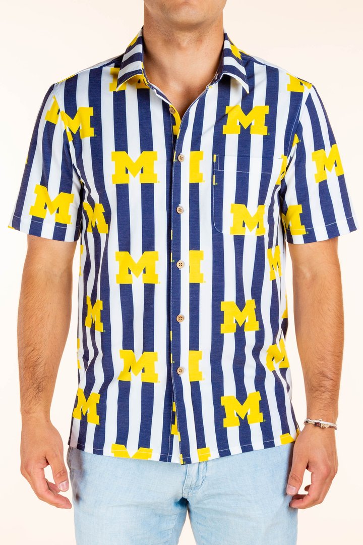 Mighty Michigan Man | University of Michigan Hawaiian Shirt