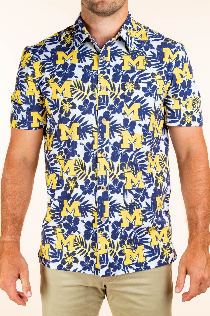 M Club | University of Michigan Hawaiian Shirt