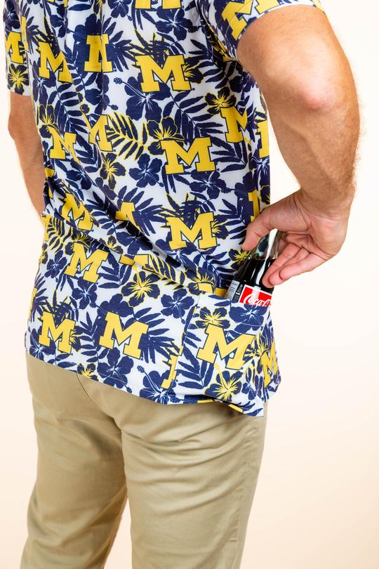 M Club | University of Michigan Hawaiian Shirt