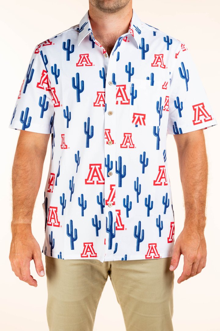 Save My Seat in ZonaZoo | University of Arizona Hawaiian Shirt