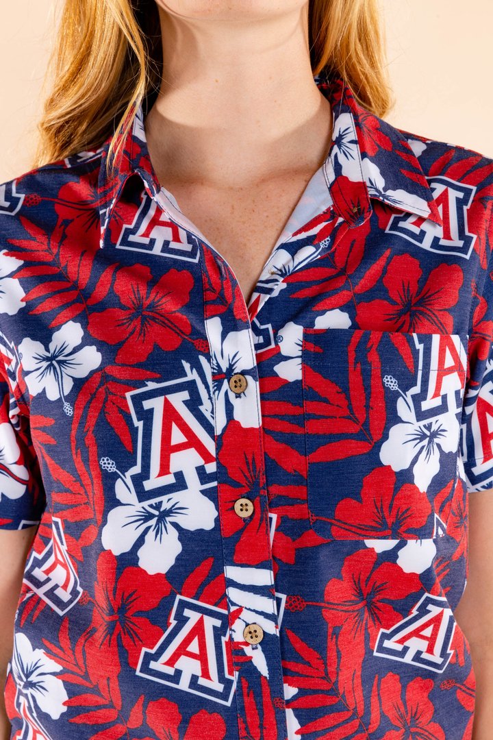 Even Wildcats Can Purr | Women's U of A Hawaiian Shirt