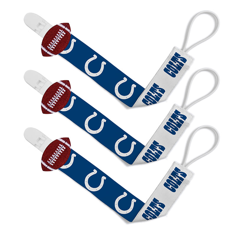 Indianapolis Colts Pacifier Clips 3-Pack