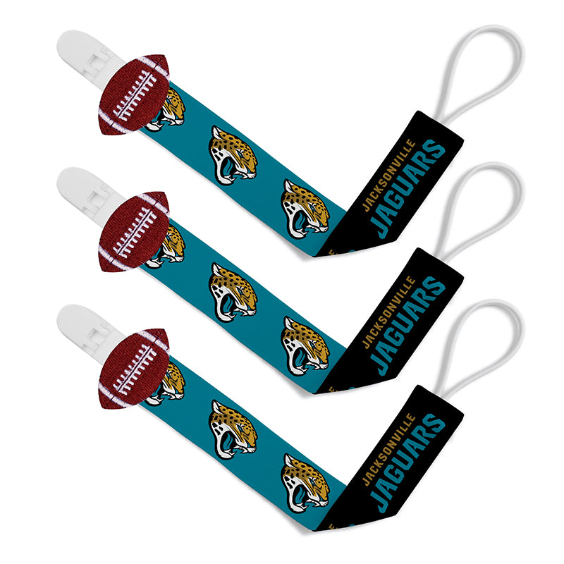 Jacksonville Jaguars Pacifier Clips 3-Pack