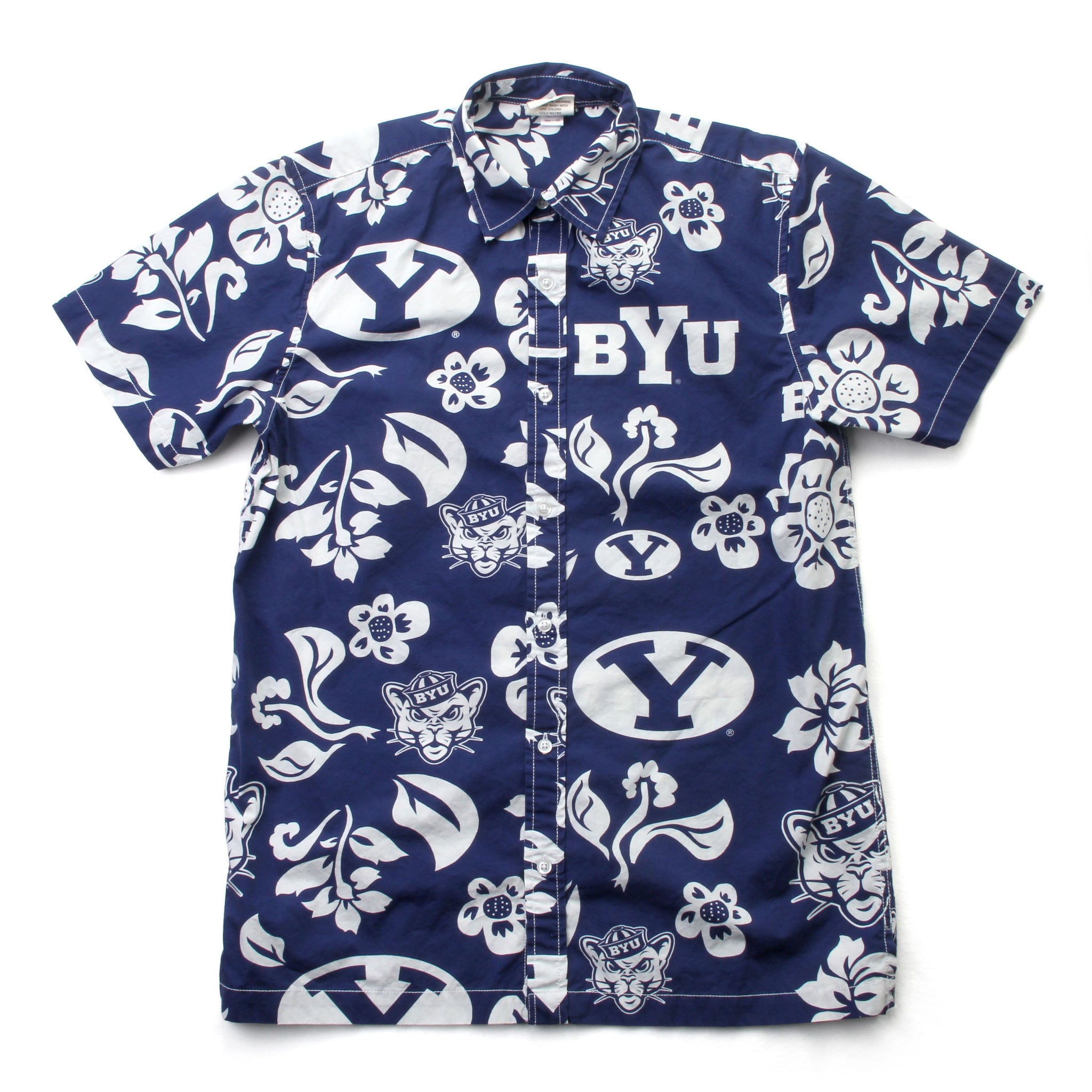 Mens BYU SS Btn Shirt