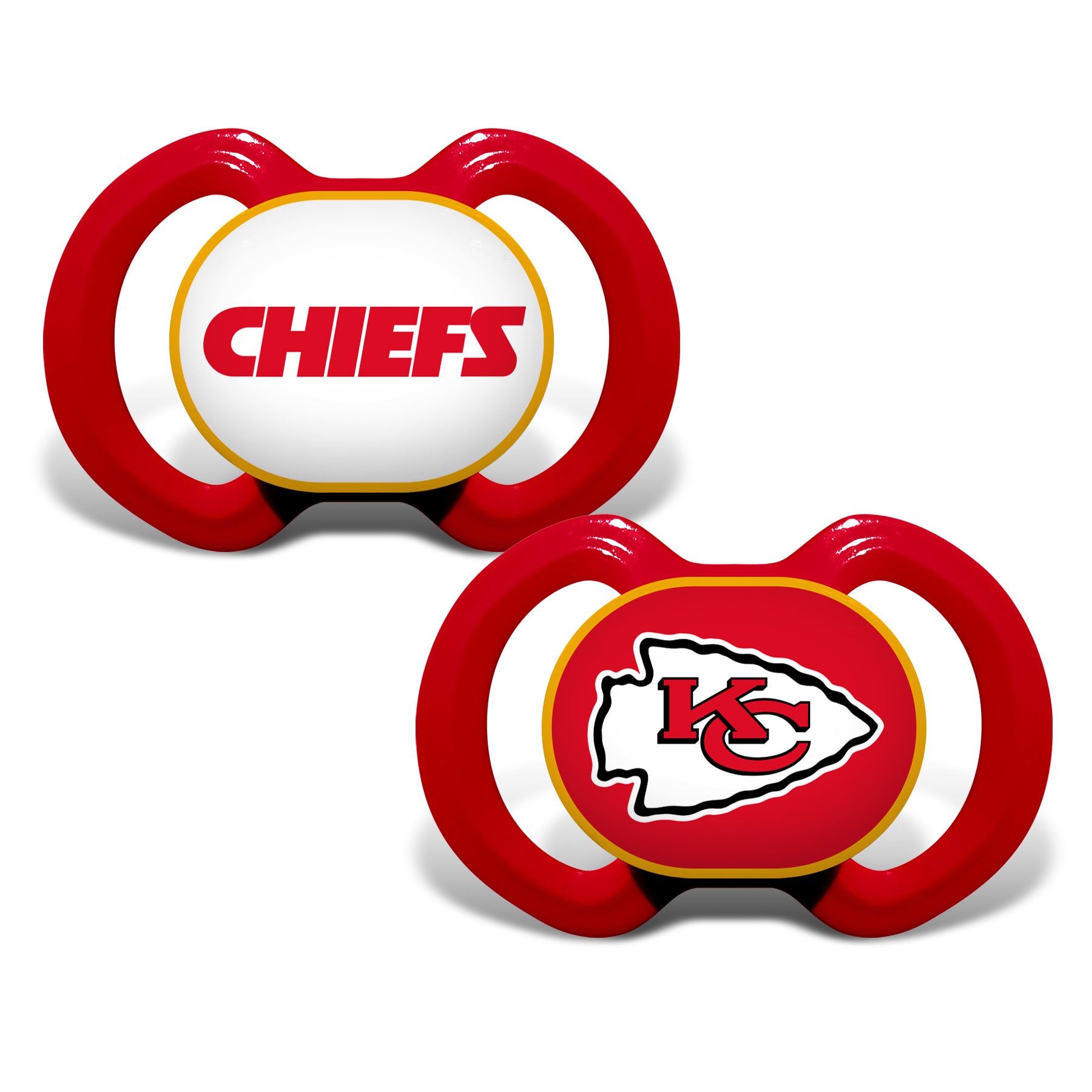 Kansas City Chiefs Pacifier 2-Pack