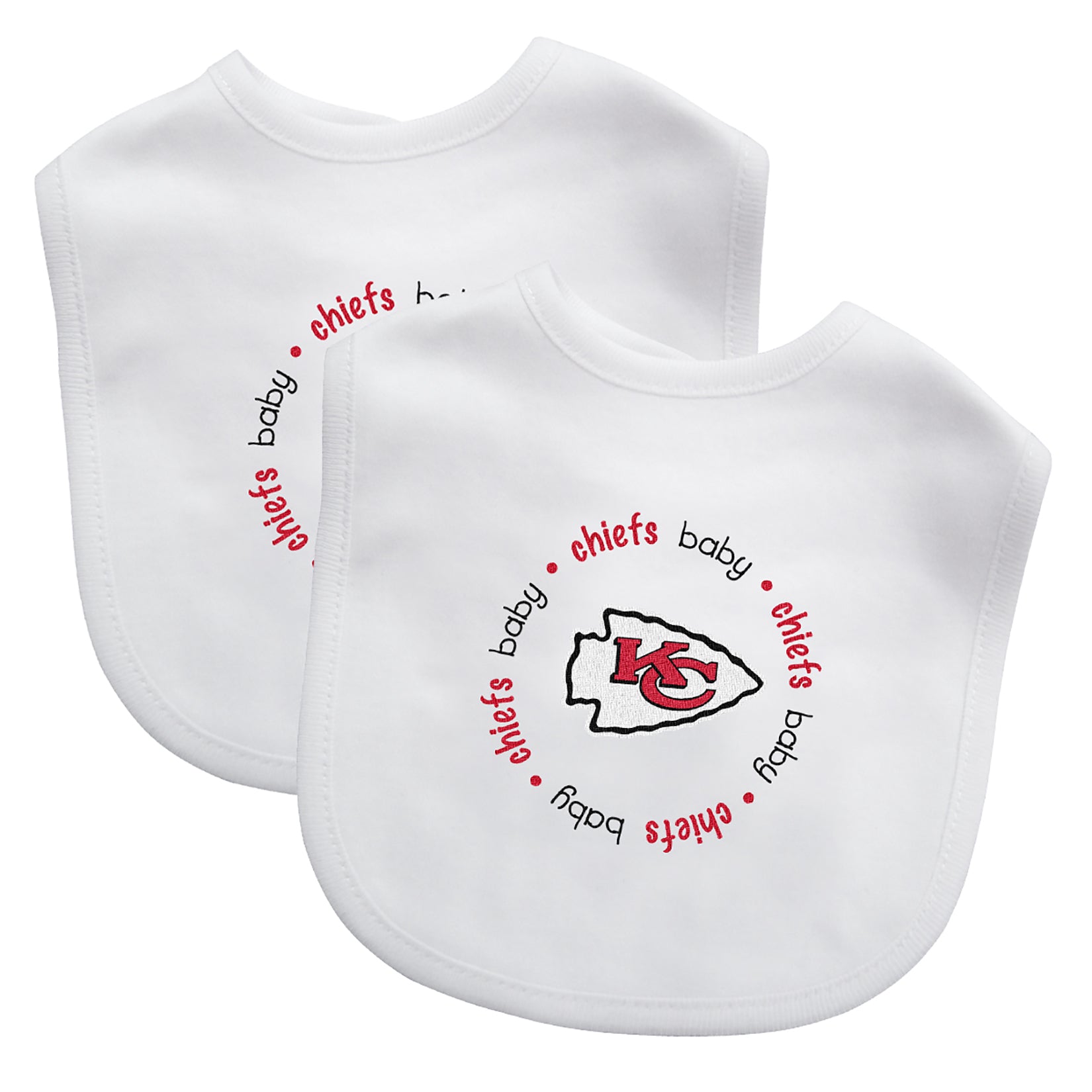 Kansas City Chiefs Baby Bibs 2-Pack