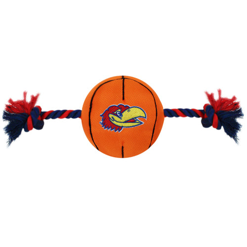 KANSAS NYLON BASKETBALL ROPE TOY