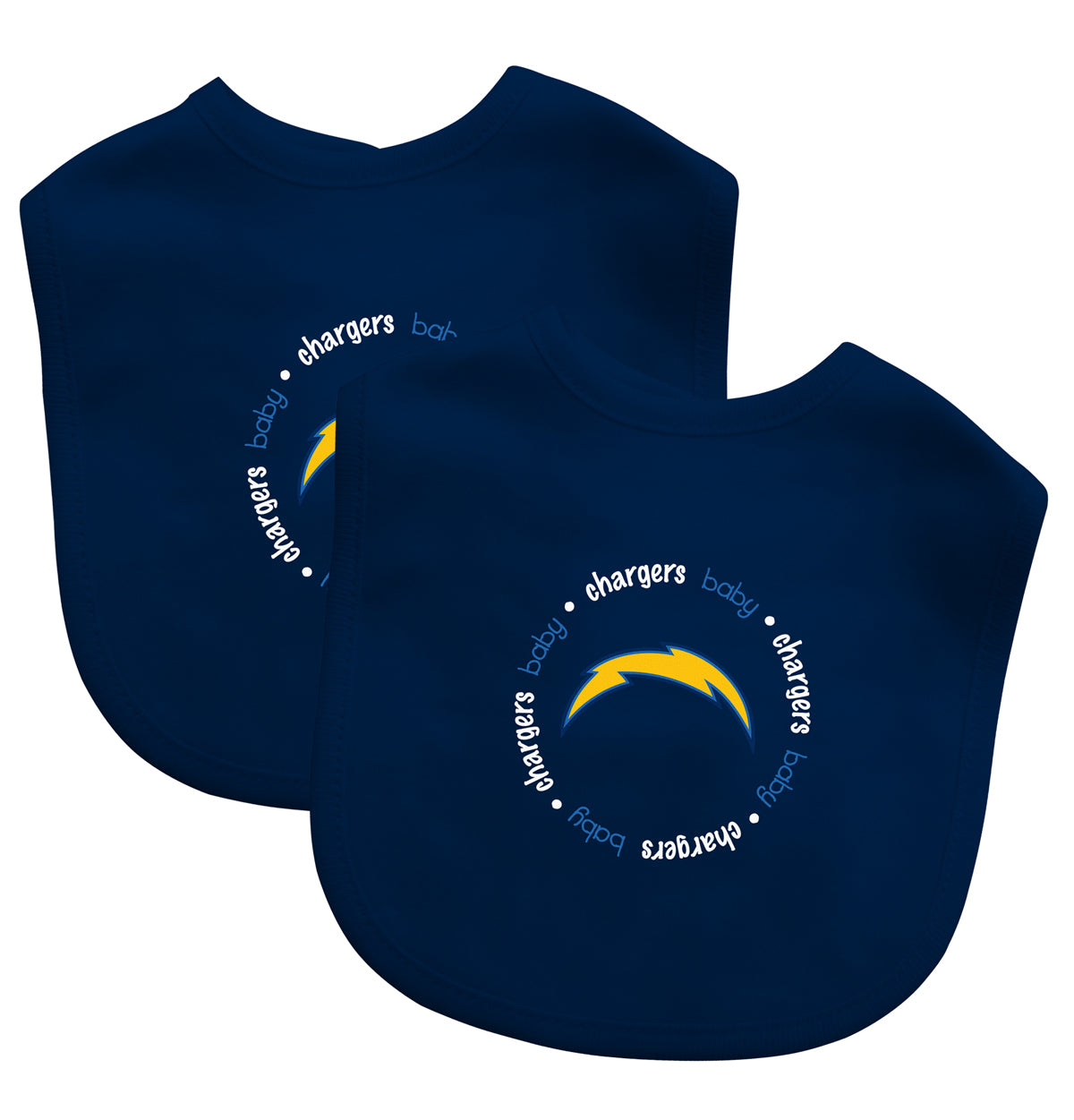 Los Angeles Chargers Baby Bibs 2-Pack