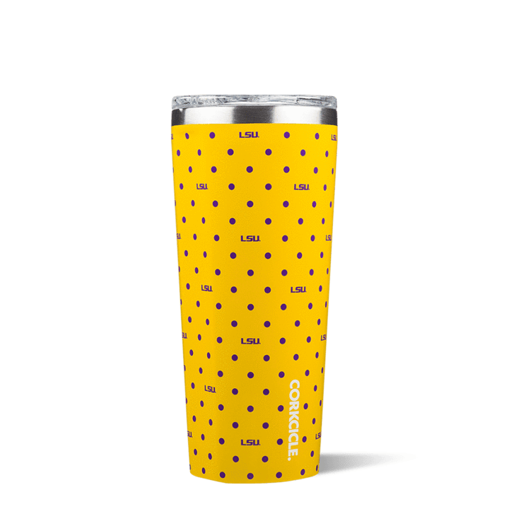 LSU Polka Dot Tumbler