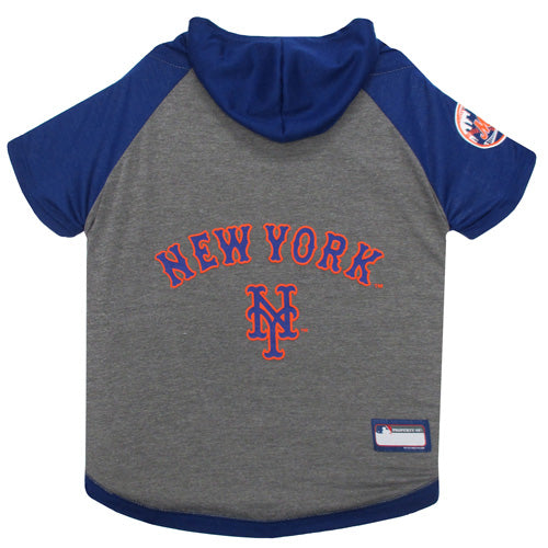 NEW YORK METS HOODIE TEE SHIRT