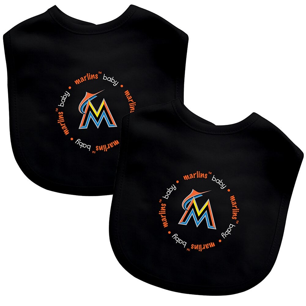 Miami Marlins Baby Bibs 2-Pack