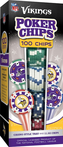 Minnesota Vikings Poker Chips 100pc