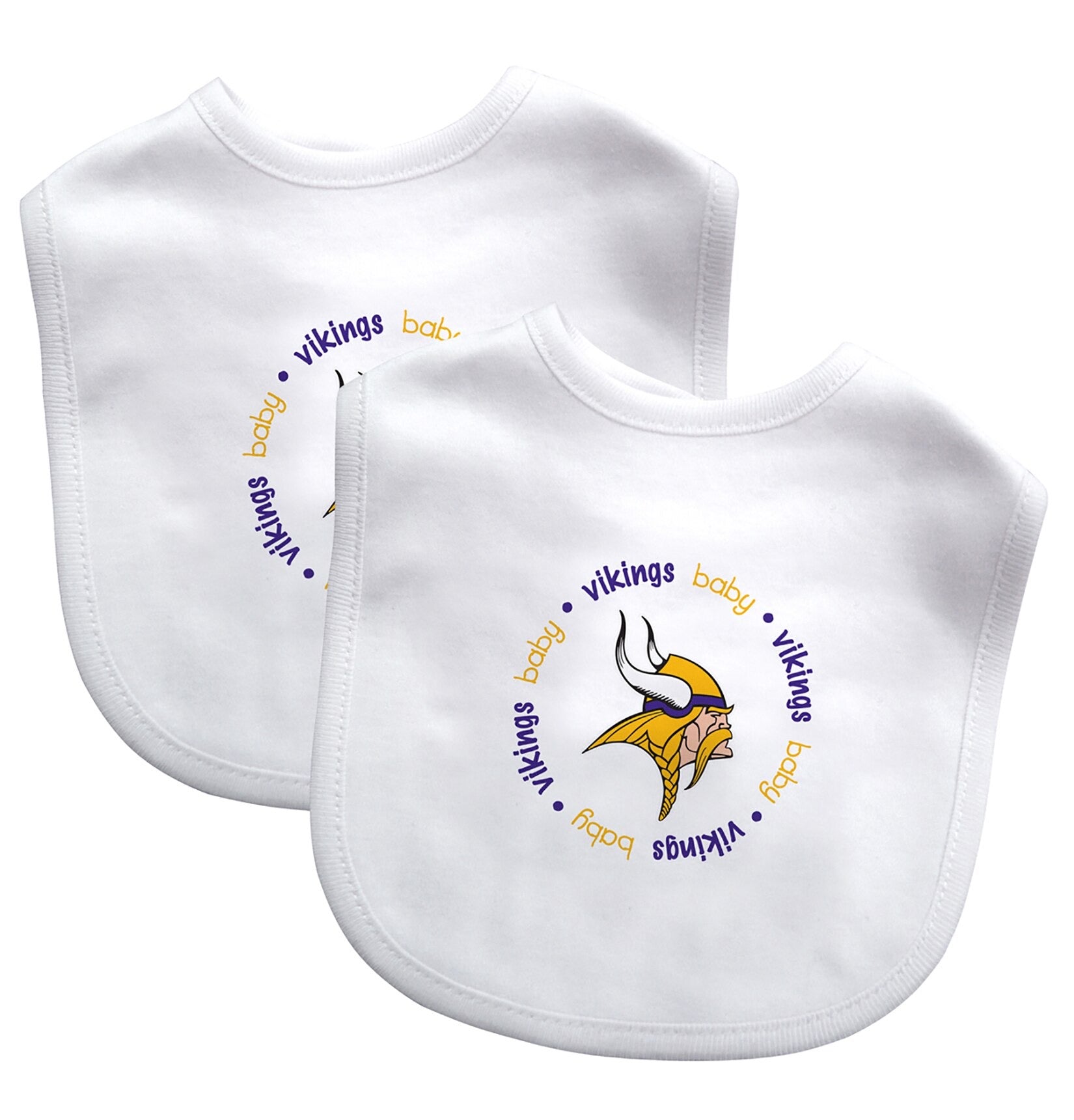 Minnesota Vikings Baby Bibs 2-Pack