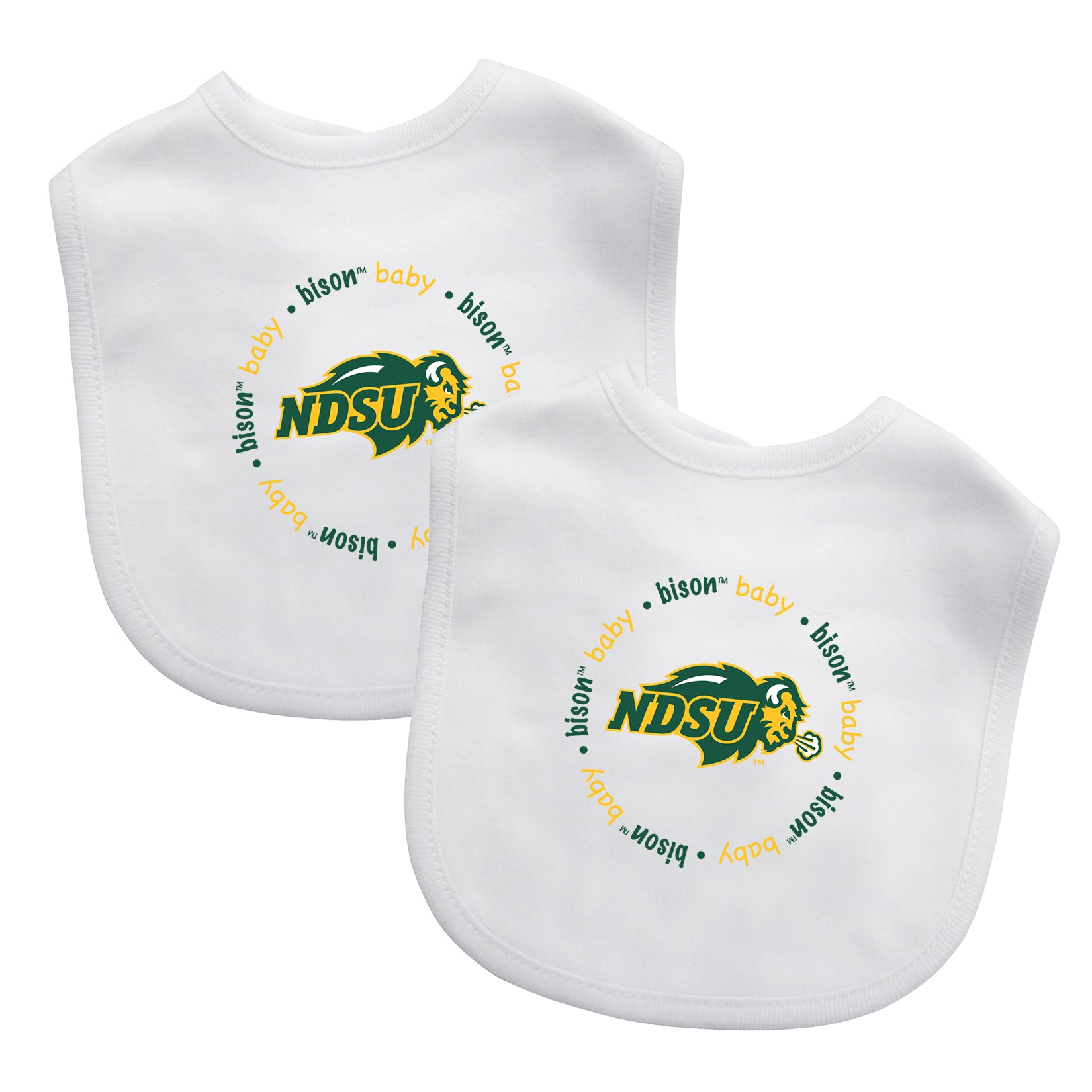 North Dakota State Baby Bibs 2-Pack