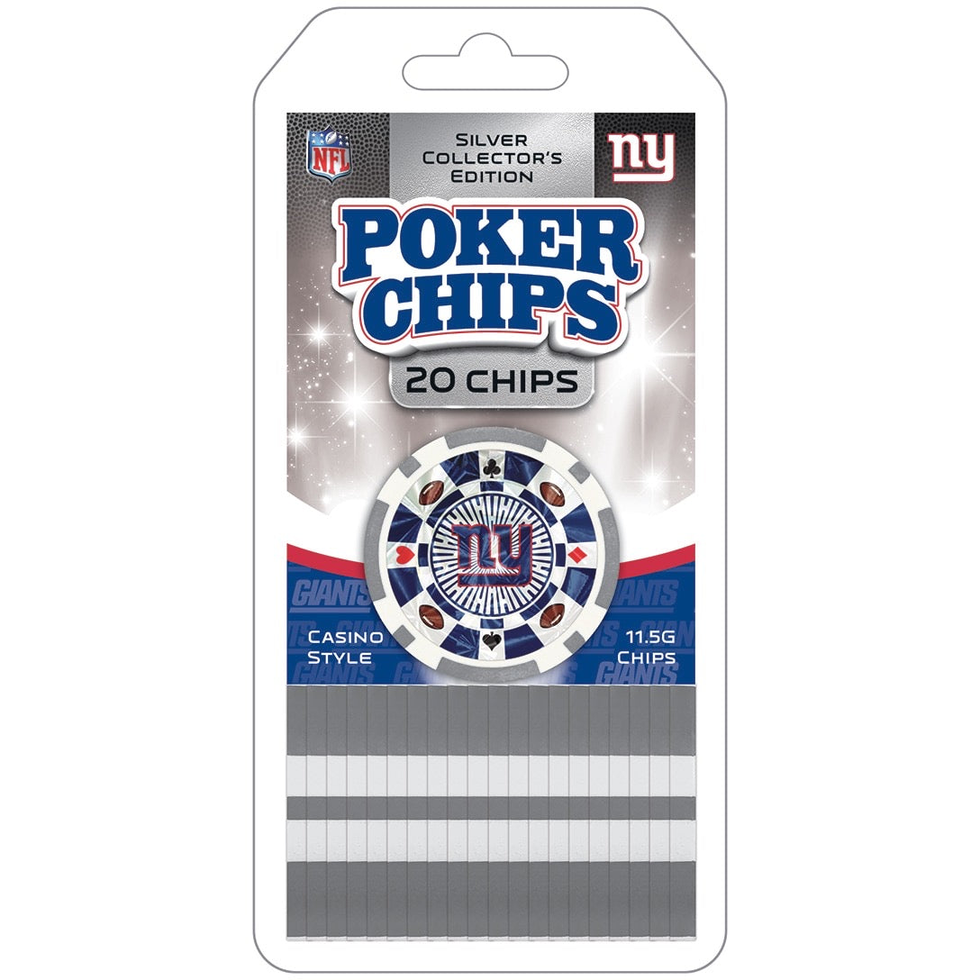 New York Giants Poker Chips 20pc