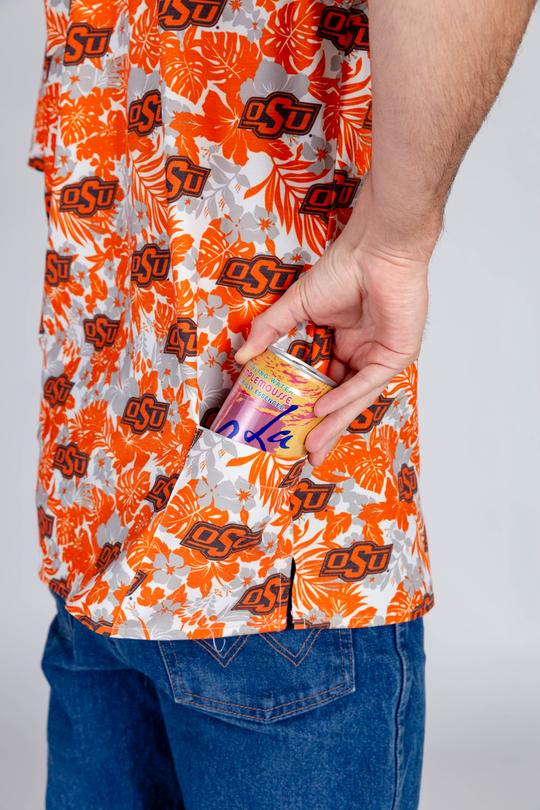 Pistol Pete says Aloha | Oklahoma State Hawaiian Shirt