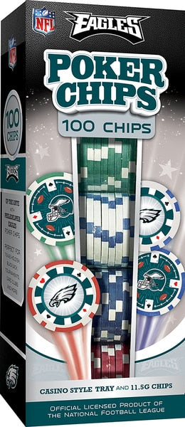 Philadelphia Eagles Poker Chips 100pc